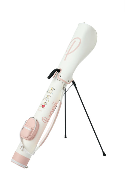 White and pink range bag