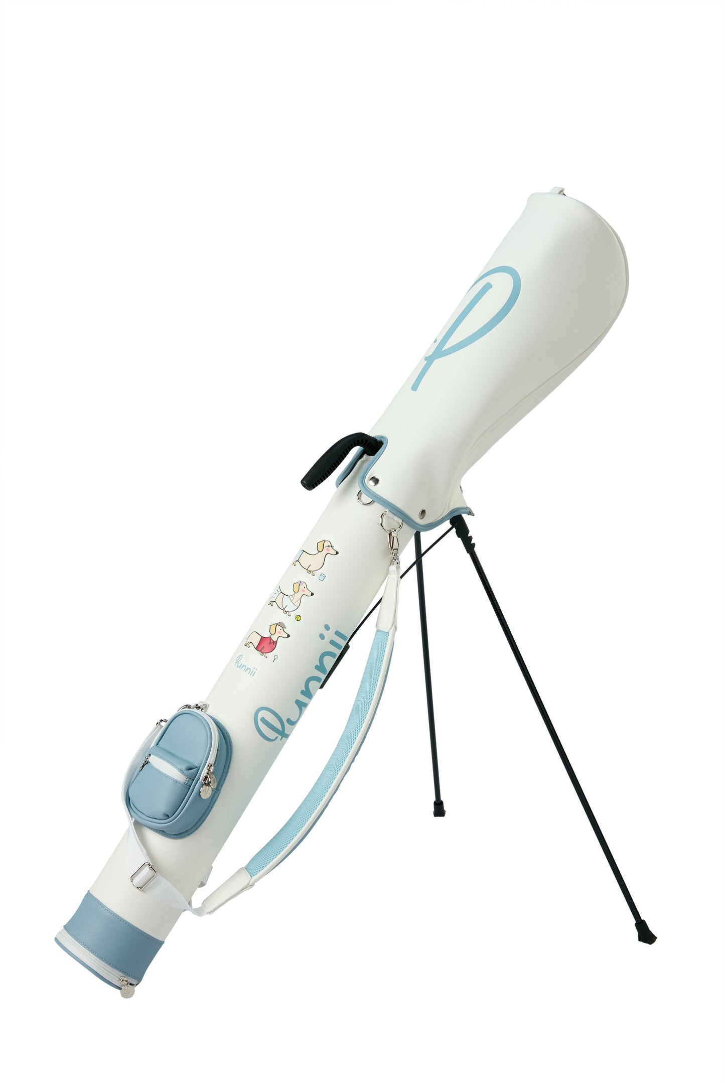 White and blue range bag