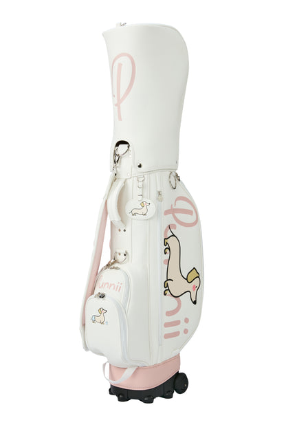  Pink and white cart bag