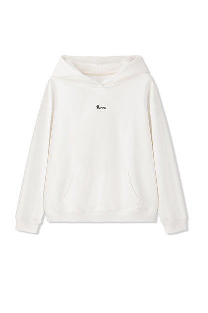 Back appliqué hoodie