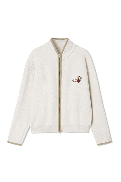 Zippered color-blocked jacket