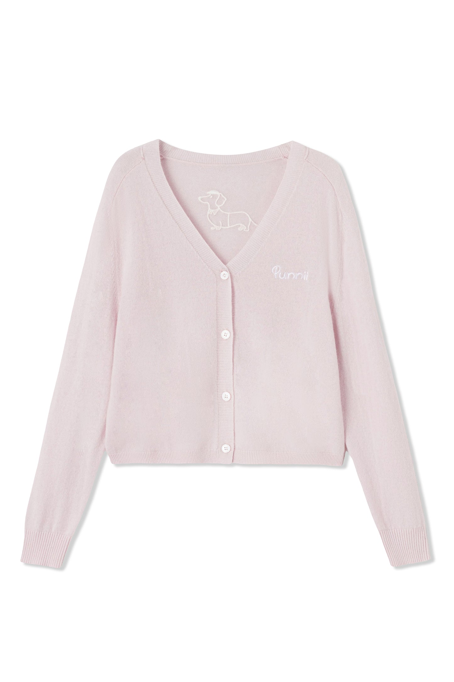 Pink open-chest sweater