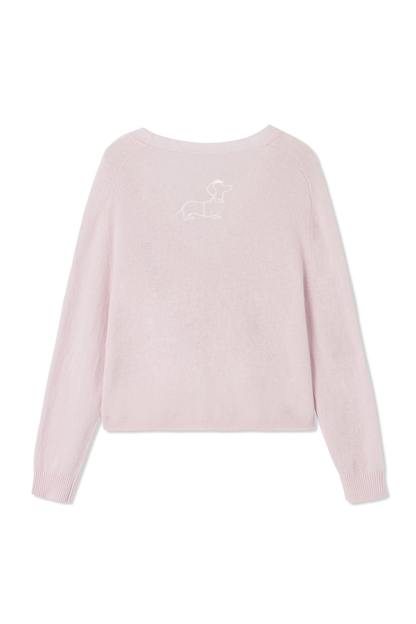 Pink open-chest sweater