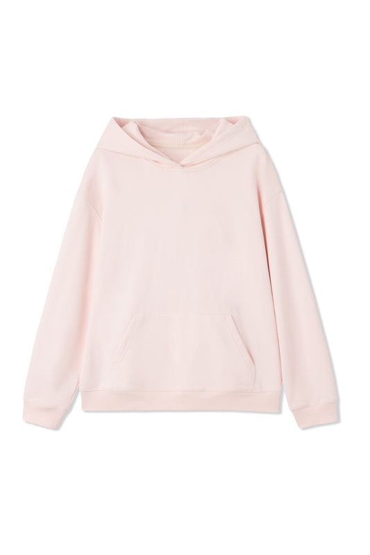Pink appliqué hoodie