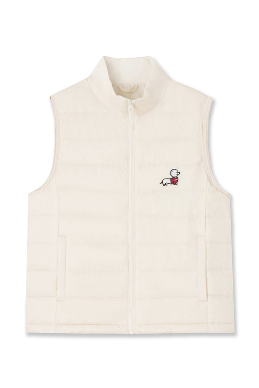 Heated Down Vest (Off-White)