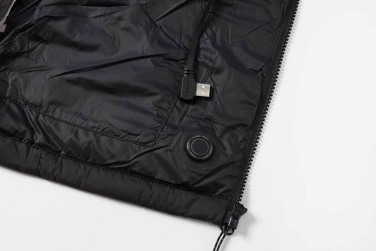 Heated Down Vest (Black)