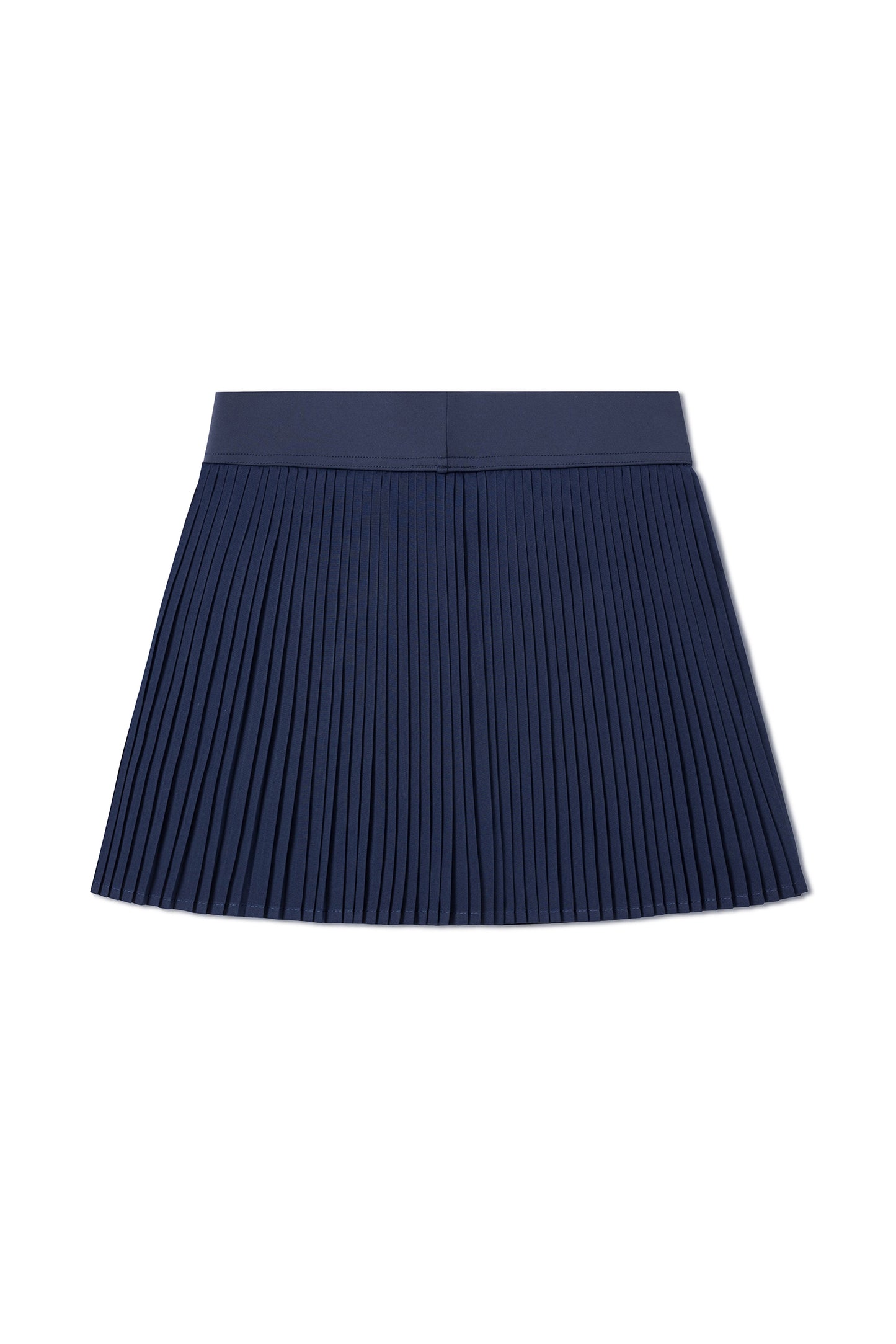 Pleated mini skirt (navy blue)