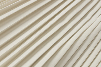 Pleated mini-skirt (beige)