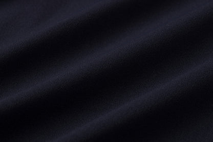 High-waisted pleated mini skirt (navy blue)