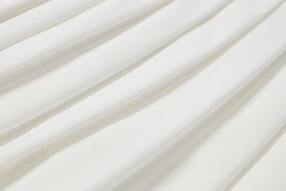 High-waisted pleated skirt (white)