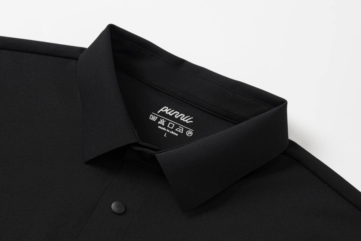 Men's Quick-Dry Sleeve Polo (Black)