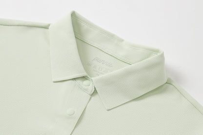 Quick-dry sleeve tag polo for women