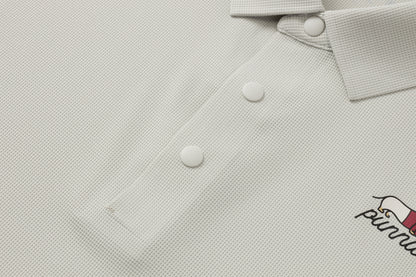 Waffle Knit Men's Tennis Polo