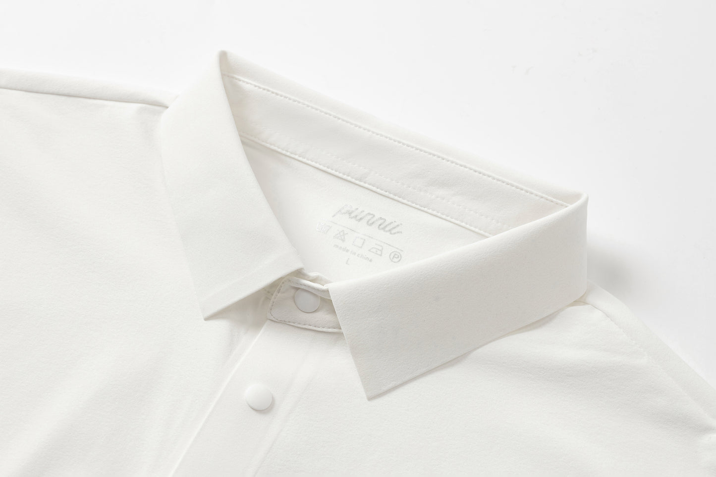 Quick-dry Sleeve Emblem Men's Polo (White)