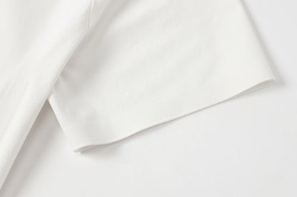 Quick-dry Sleeve Emblem Men's Polo (White)