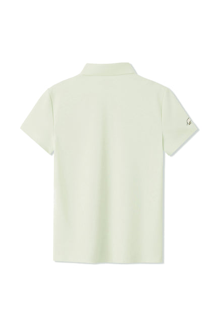 Quick-dry sleeve tag polo for women