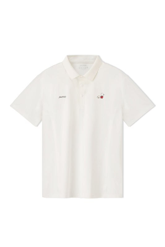 Men's Quick-Dry Polo Shirt (White)